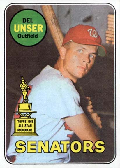 1969 Topps Del Unser #338