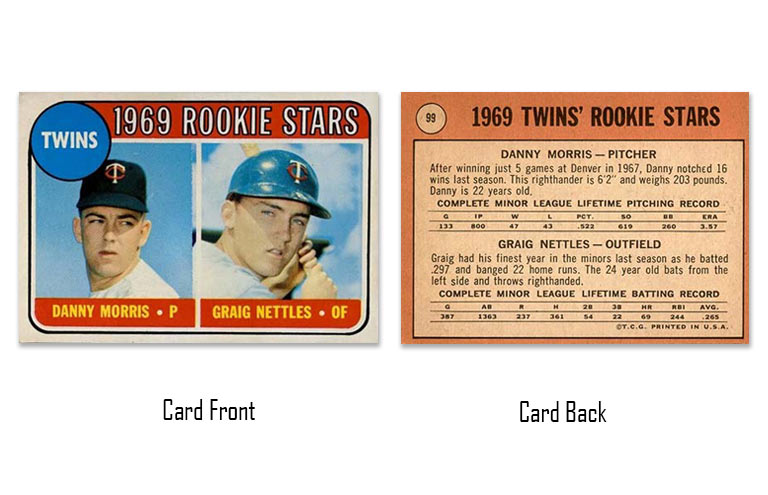 1969 Topps Graig Nettles rookie card