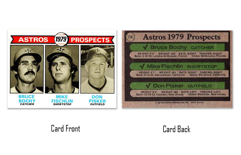 1979 Topps Bruce Bochy rookie card