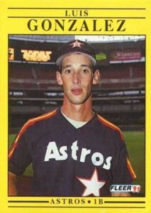 1991 Fleer Luis Gonzalez #507