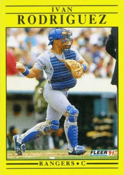 1991 Fleer Update Ivan Rodriguez #U-62