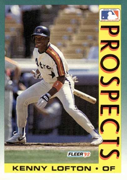 1992 Fleer Kenny Lofton #655 Rookie Prospects