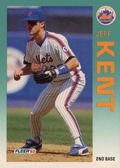 1992 Fleer Update Jeff Kent #U-104