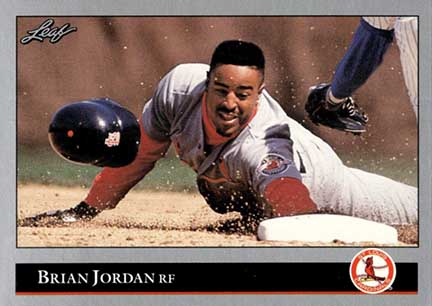 1992 Leaf Brian Jordan #337