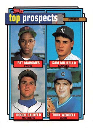 1992 Topps Pat Mahomes "Top Prospects" #676