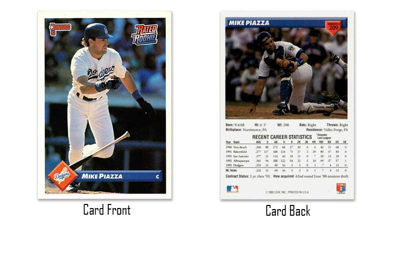 1993 Donruss Mike Piazza Rated Rookie card