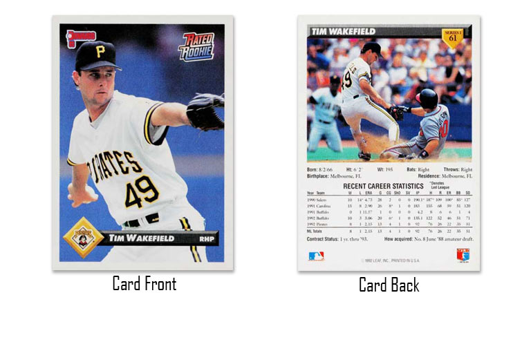 1993 Donruss Tim Wakefield Rated Rookie card