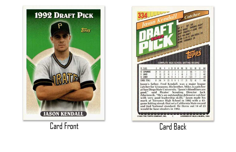 1993 Topps Jason Kendall rookie card
