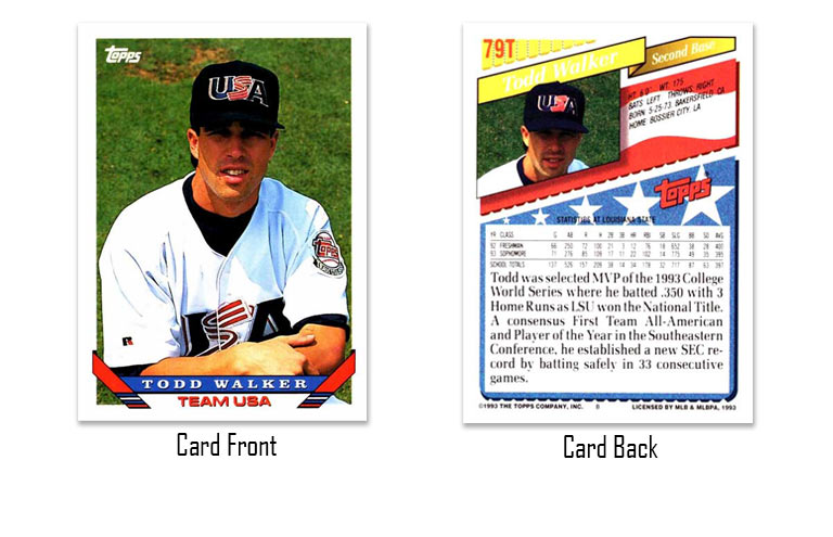 1993 Topps Traded Todd Walker rookie card