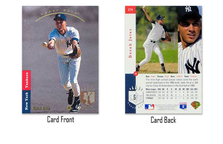 1993 Upper Deck SP Derek Jeter Premier Prospect rookie card