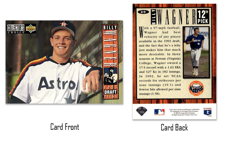1994 Upper Deck Collector's Choice Billy Wagner rookie card
