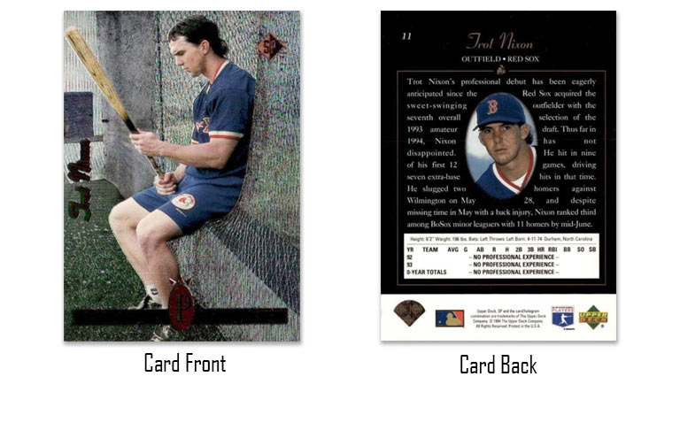 1994 Upper Deck SP Trot Nixon rookie card