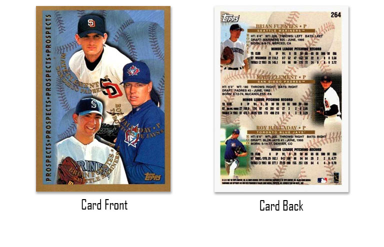 1998 Topps baseball Roy Halladay rookie card