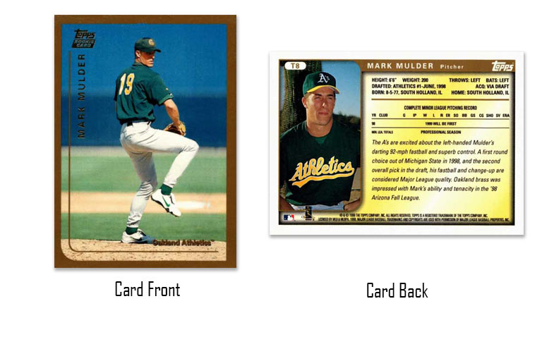 1999 Topps Traded Mark Mulder rookie card