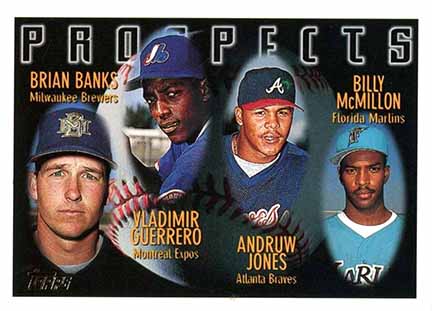 1996 Topps Vladimir Guerrero and Andruw Jones #435