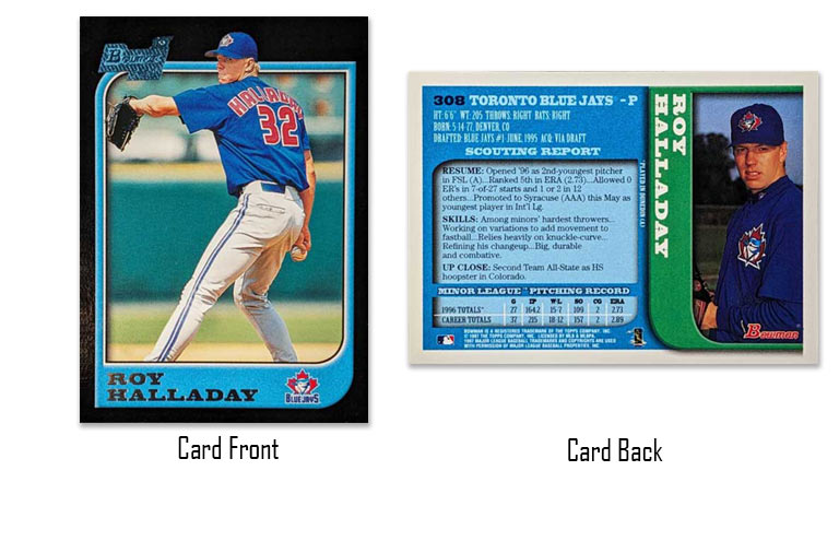 1997 Bowman Roy Halladay rookie card