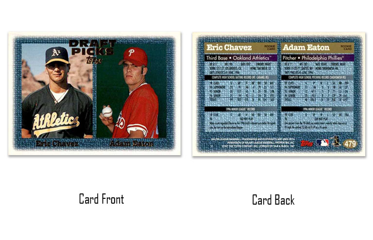1997 Topps baseball Eric Chavez Draft Picks rookie card