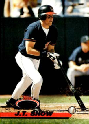 1993 Stadium Club J.T. Snow #719