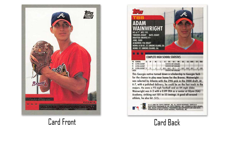 2000 Topps Traded Adam Wainwright rookie card
