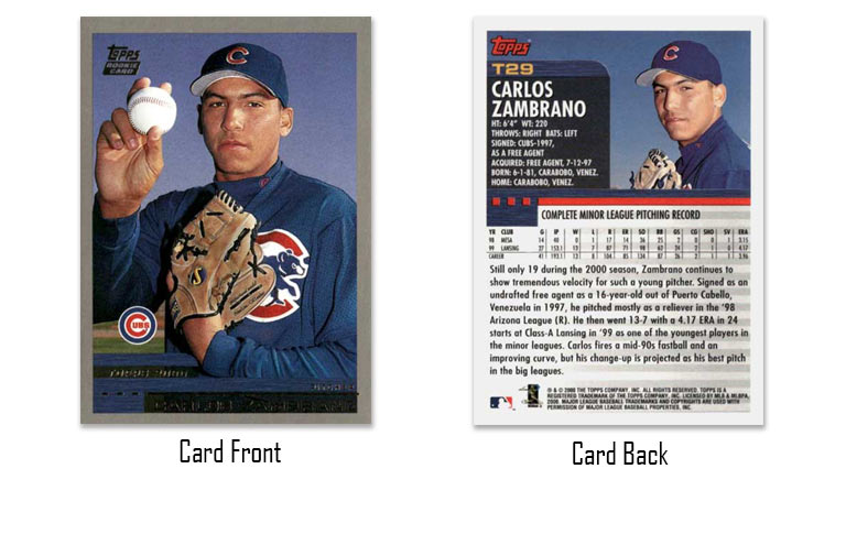 2000 Topps Traded Carlos Zambrano rookie card