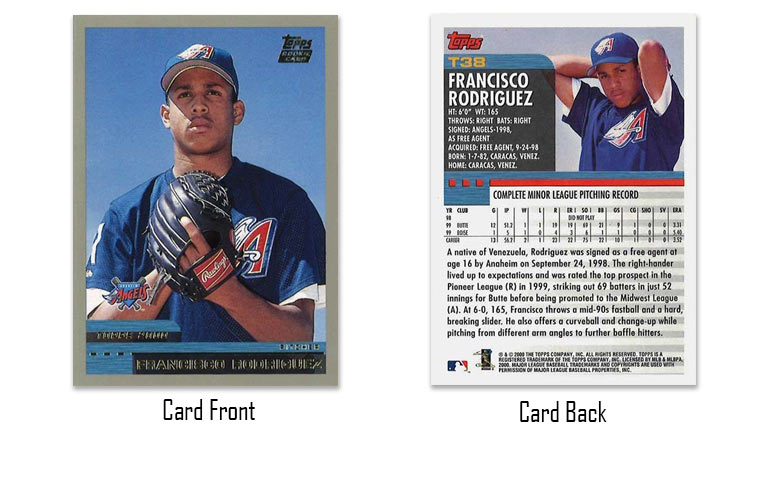 2000 Topps Traded Francisco Rodriguez rookie card