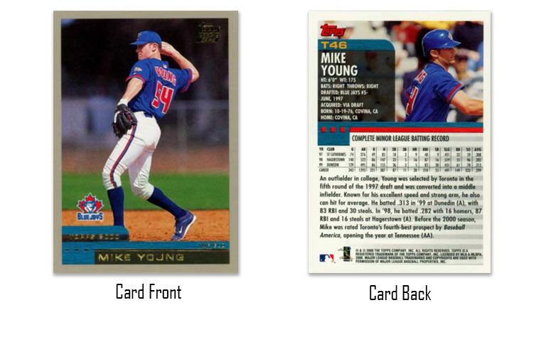2000 Topps Traded Mike Young rookie card