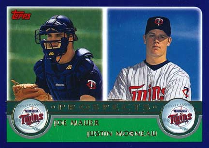 2003 Topps Joe Mauer and Justin Morneau #680