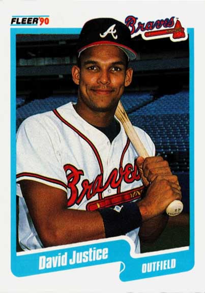 1990 Fleer David Justice #586