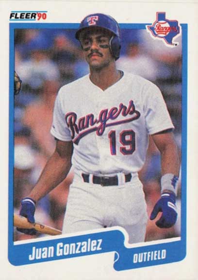 1990 Fleer Juan Gonzalez #297