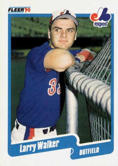1990 Fleer Larry Walker #363