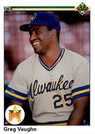 1990 Upper Deck Greg Vaughn #25