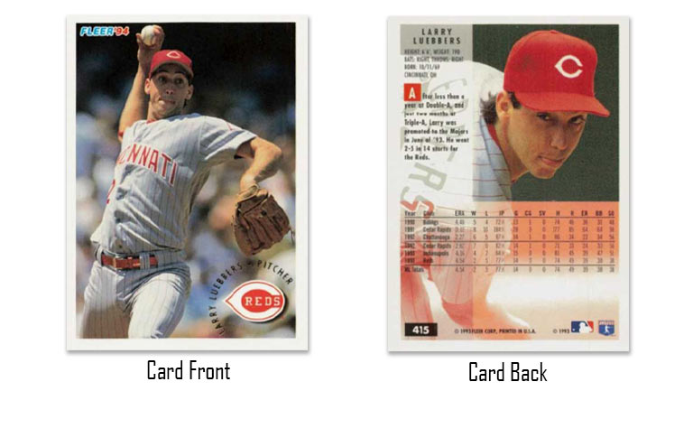 1994 Fleer Larry Luebbers rookie card