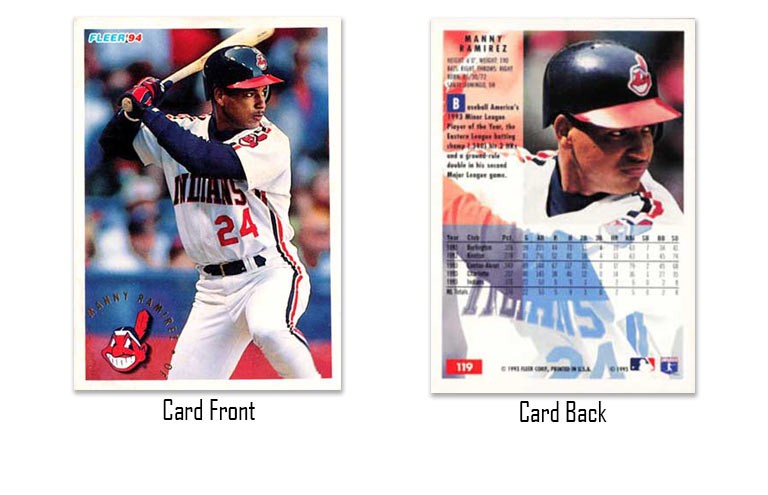 1994 Fleer baseball Manny Ramirez 