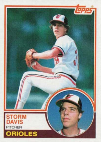 1983 Topps Storm Davis #268