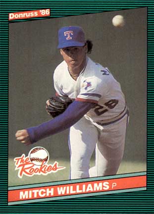 1986 Donruss The Rookies Mitch Williams #19