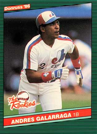 1986 Donruss The Rookies Andres Galarraga #7