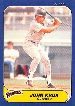 1986 Fleer Update John Kruk #U-61