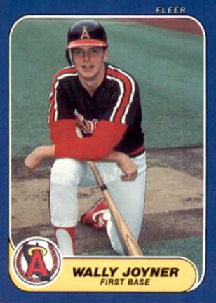 1986 Fleer Update Wally Joyner #U-59
