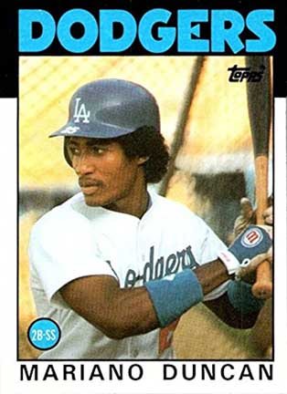 1986 Topps Mariano Duncan #602