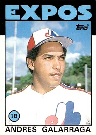 1986 Topps Traded Andres Galarraga #40T