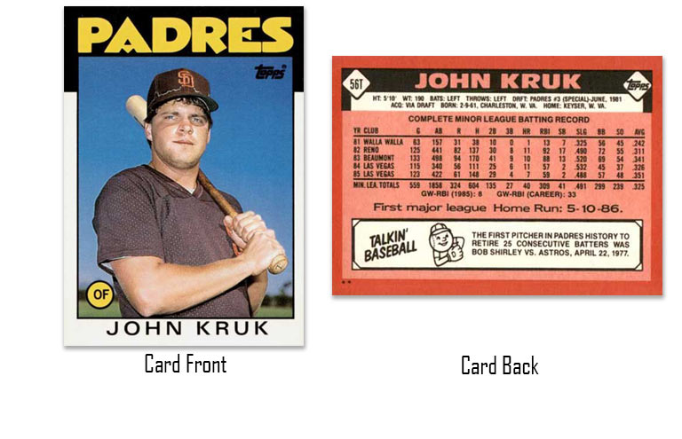 1986 Topps Traded John Kurk rookie card