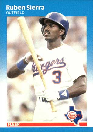1987 Fleer Ruben Sierra #138