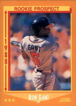 1988 Score Ron Gant #647