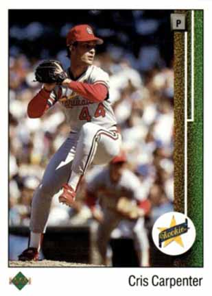 1989 Upper Deck Cris Carpenter #8
