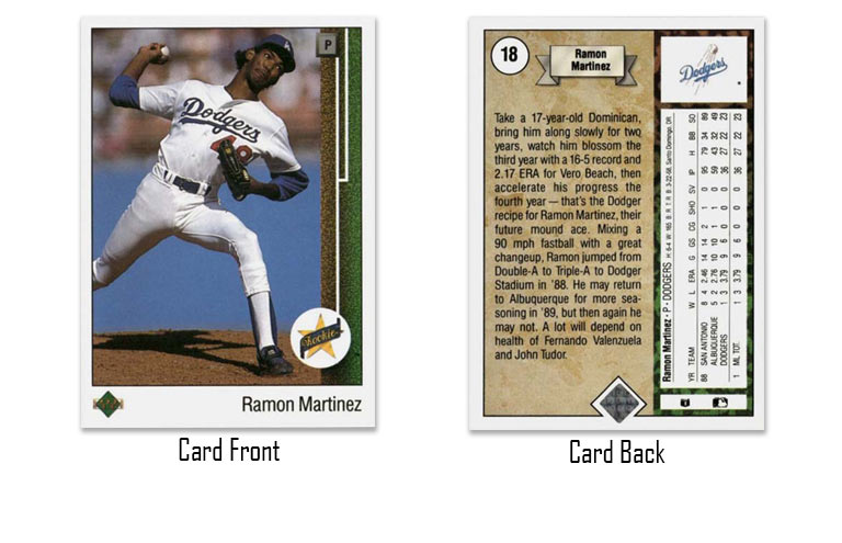 1989 Upper Deck Ramon Martinez Star rookie card