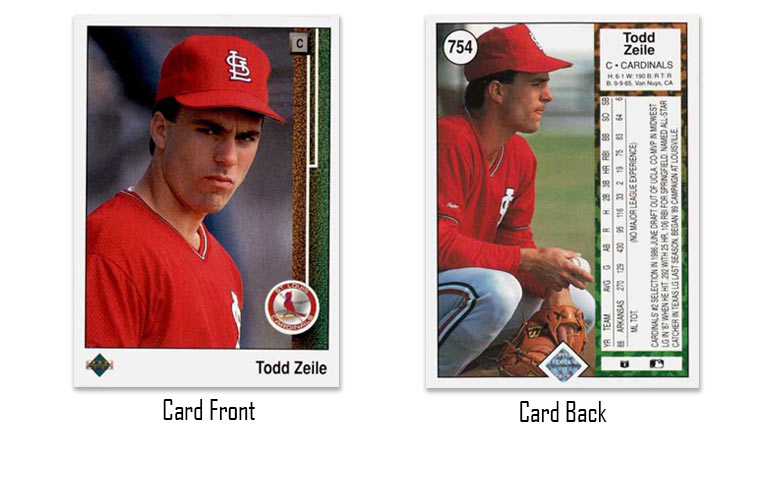 1989 Upper Deck Todd Zeile rookie card