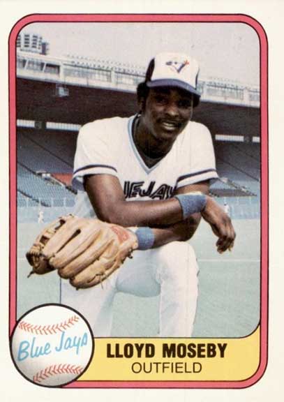1981 Fleer Lloyd Moseby #421