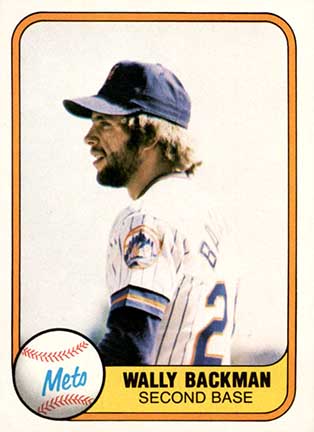 1981 Fleer Wally Backman #336