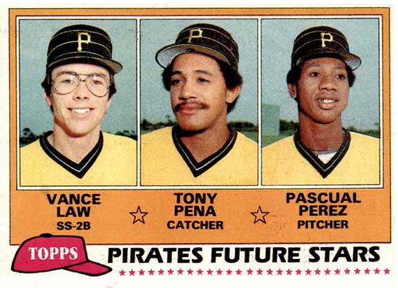 1981 Topps Pirates Future Stars Tony Pena rookie card #551