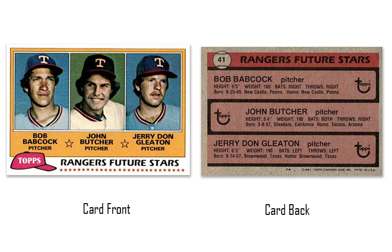 1981 Topps Rangers Future Stars #41